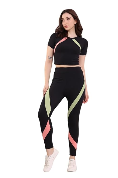 Tracksuit for Woman Round Neck Top & Bottom Set | Active Wear | Gymwear | Sports Suit for Girls/Womens - Image 5