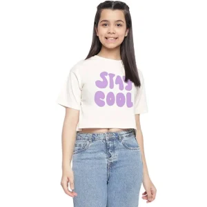 Kuchipoo Girls' Regular Fit Cotton T-Shirts and Pyjamas Clothing Set